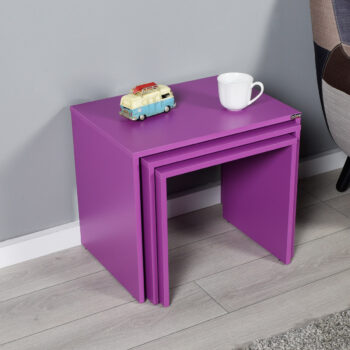 Odkladací stolík SHP Purple, 3 ks
