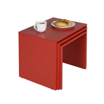 Odkladací stolík SHP Red, 3 ks