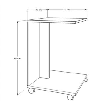 Odkladací stolík Still Walnut