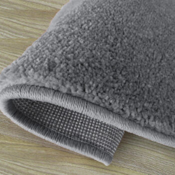 Okrúhly koberec sivej farby Šírka: 60 cm | Dĺžka: 60 cm