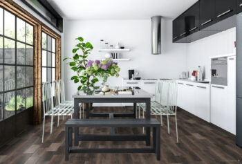 Oneflor, Vinylová podlaha lepená ECO 55 050 Walnut Dark Brown, 1219,2 x 184,1 mm