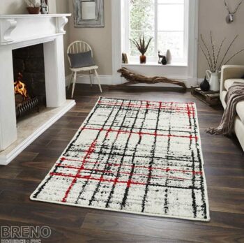Oriental Weavers, Kusový koberec Lotto 406 FM6 W, 160x235, červená, obývacia izba