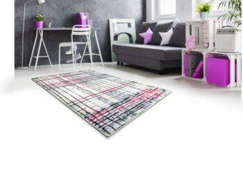 Oriental Weavers, Kusový koberec Lotto 406 FM6 W, 67x120, červená, obývacia izba