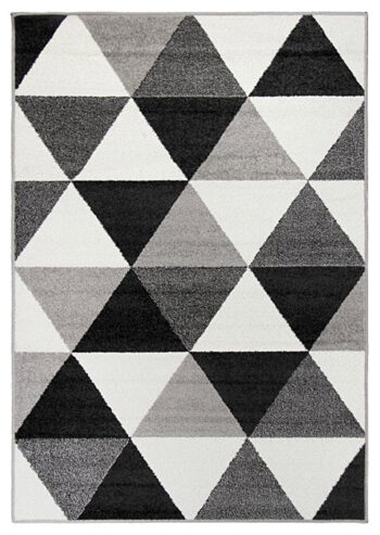 Oriental Weavers, Kusový koberec Lotto 665 HR5 E, 67x120, čiernobiela, chodba / predsieň