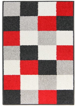 Oriental Weavers, Kusový koberec Lotto 923 FM6 X, 100x150, červená, chodba / predsieň