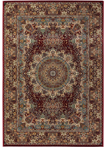 Oriental Weavers, Kusový koberec Razia 5501 / ET2R, 200x285, červená, obývacia izba