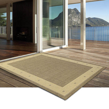 Oriental Weavers, Kusový koberec Sisalo / DAWN 879 / J84N (634N) – na von aj na doma, 66x120, béžová, chodba / predsieň