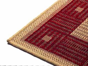 Oriental Weavers, Kusový koberec Sisalo / DAWN 879 / O44P (J84 Red) – na von aj na doma, 200x285, béžová, červená, chodba / predsieň