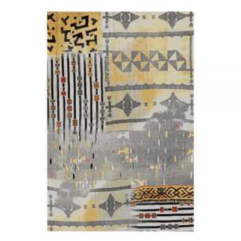 Oriental Weavers, Kusový koberec Zoya 153 X – na von aj na doma, 80x165, žltá, chodba / predsieň