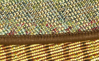 Oriental Weavers, Kusový koberec Zoya 728 R kruh – na von aj na doma, 120x120 (priemer) kruh, oranžová, chodba / predsieň