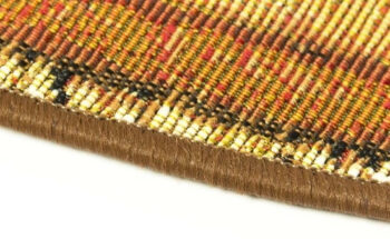 Oriental Weavers, Kusový koberec Zoya 728 R kruh – na von aj na doma, 160x160 (priemer) kruh, oranžová, chodba / predsieň