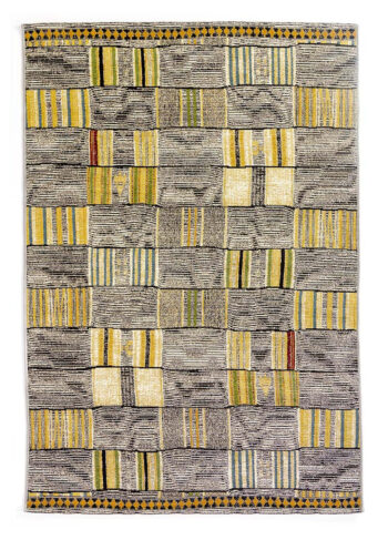 Oriental Weavers, Kusový koberec Zoya 820 E – na von aj na doma, 80x165, žltá, chodba / predsieň