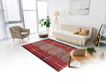 Oriental Weavers, Kusový koberec Zoya 821 R – na von aj na doma, 120x180, červená, chodba / predsieň