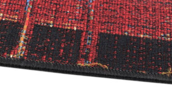 Oriental Weavers, Kusový koberec Zoya 821 R – na von aj na doma, 80x165, červená, chodba / predsieň