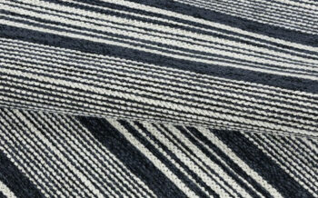 Oriental Weavers, Protišmykový ručne tkaný behúň Laos 125 / 999X, 55x85, čiernobiela, chodba / predsieň