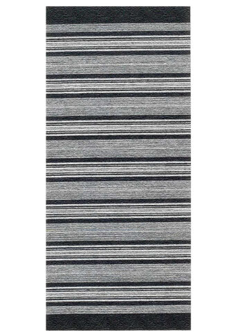 Oriental Weavers, Protišmykový ručne tkaný behúň Laos 125 / 999X, 75x160, čiernobiela, chodba / predsieň