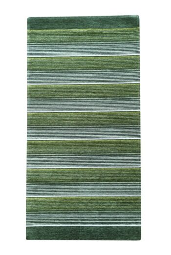 Oriental Weavers, Protišmykový ručne tkaný behúň Laos 140 / 999X, 55x85, zelená, chodba / predsieň