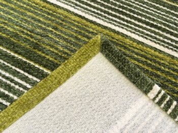 Oriental Weavers, Protišmykový ručne tkaný behúň Laos 140 / 999X, 55x85, zelená, chodba / predsieň