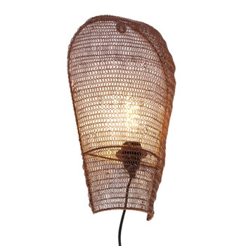 Orientálna nástenná lampa bronzová 45 cm - Nidum