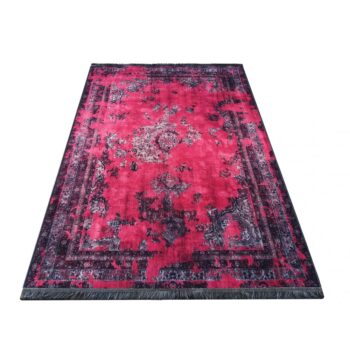 Orientálny koberec v malinovej farbe Šírka: 80 cm | Dĺžka: 300 cm