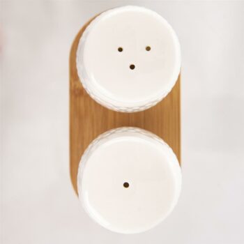 Orion 3-dielna sada soľničky a koreničky s podtáckou Bambu