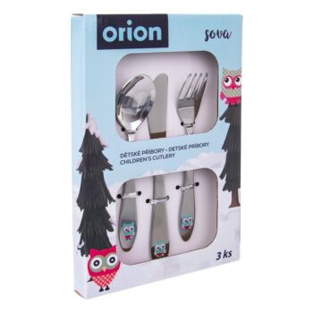 Orion Dětské nerezové příbory SOVA 3 ks