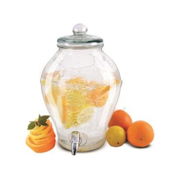 Orion Fľaša sklo+kohútik APPLE, 6,5 l