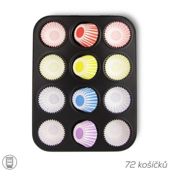 Orion Forma kov MUFFINY 12+košík cuk. papier 72 ks