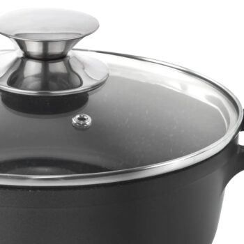 Orion Hrniec GRANDE pr. 32 cm skleněná pokrievka, 9,7 l
