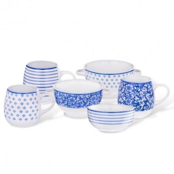 Orion Keramická miska Blue design, 13 cm, 4 ks