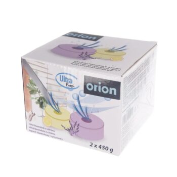 Orion Náhradná náplň do pohlcovača vlh. 832375 tableta, 2 ks, 450 g, levanduľa a citrón