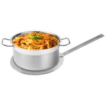Orion Nerezová indukčné podložka s odnímateľnou rukoväťou 24 cm