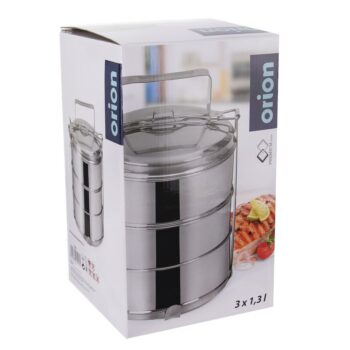 Orion Obedár 3x 1,3 l, nerez, 3 poschodia