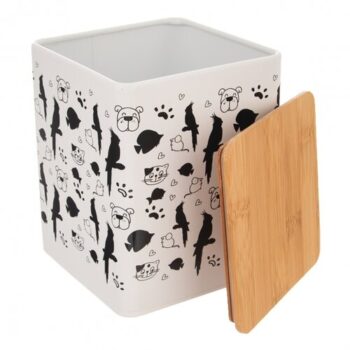 Orion Orion Dóza plech/bambus 11,5x11,5x14 cm MAZLÍČCI , S