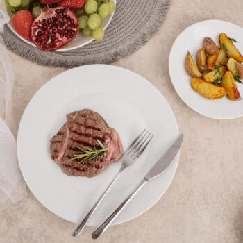 Orion Sada porcelánových mělkých talířů Mona linka6 ks, 27 cm