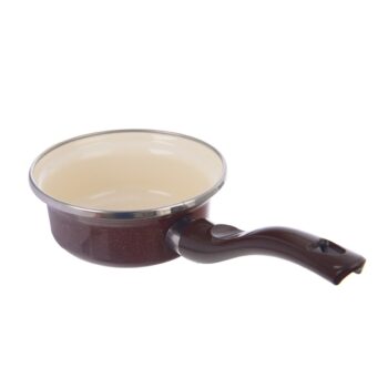 Orion Smaltovaná rajnica s lemom Brown, pr. 12 cm, pr. 12 cm