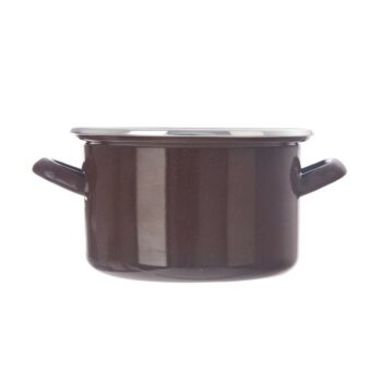 Orion Smaltovaný hrniec s lemom Brown, 2 l, 2 l