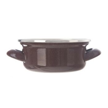 Orion Smaltovaný kastról s lemom Brown, 0,65 l, 0,65 l