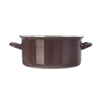 Orion Smaltovaný kastról s lemom Brown, 4 l, 4 l