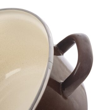 Orion Smaltovaný kastról s lemom Brown, 4 l, 4 l