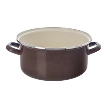 Orion Smaltovaný kastról s lemom Brown, 4 l, 4 l