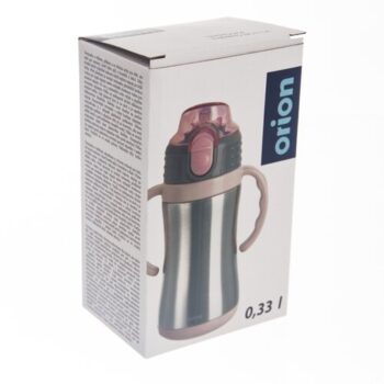 Orion Termoska so slamkou 330 ml, ružová