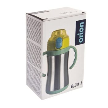 Orion Termoska so slamkou 330 ml, zelená