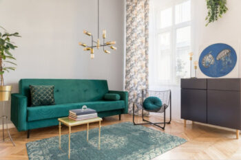 Osta, Kusový koberec Djobie 4568 500, 85x155, modrá, chodba / predsieň