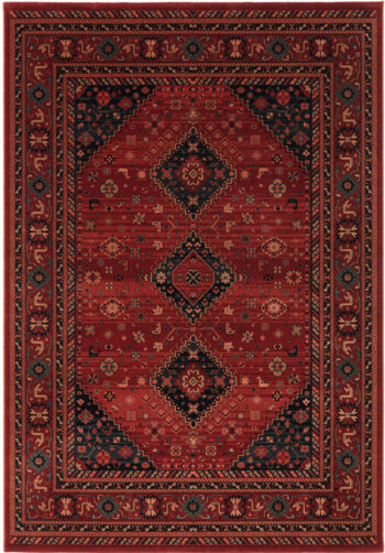 Osta, Kusový koberec Kashqai (Royal Herritage) 4345 300, 67x130, červená, chodba / predsieň