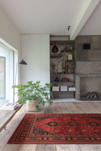 Osta, Kusový koberec Kashqai (Royal Herritage) 4345 300, 80x160, červená, chodba / predsieň