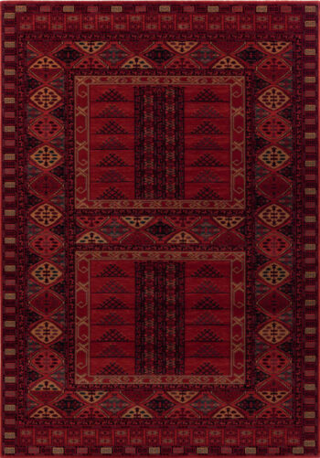 Osta, Kusový koberec Kashqai (Royal Herritage) 4346 300, 120x170, červená, chodba / predsieň