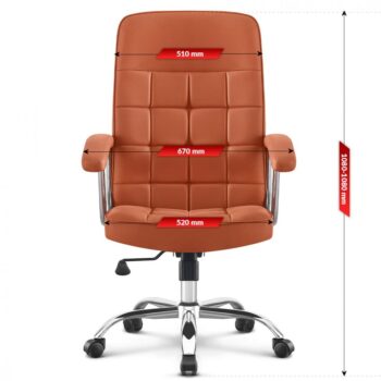 Otočná kancelárska stolička HC-1020 Brown
