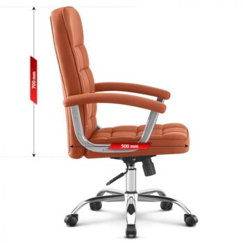 Otočná kancelárska stolička HC-1020 Brown
