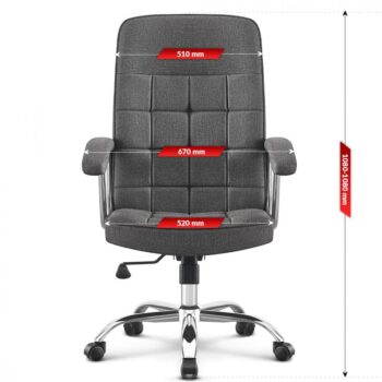 Otočná kancelárska stolička HC-1020 Grey